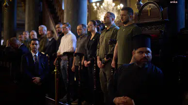 Zelenski, bugün Fener Rum Patrikhanesi’ni ziyaret etti.