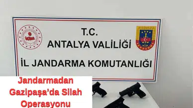 Gazipaşa'da Yol Kontrolünde Yakalandılar: 5 Tabanca Ele Geçirildi