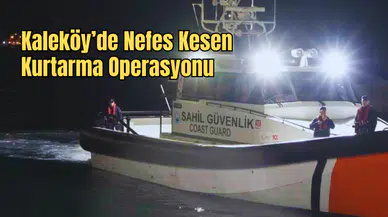 Sahil Güvenlik Geçit Vermedi! Kaleköy’deki Hastayı Dalgaların Arasından Aldılar