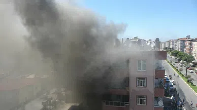 Alevlerin yükseldiği binada can pazarı