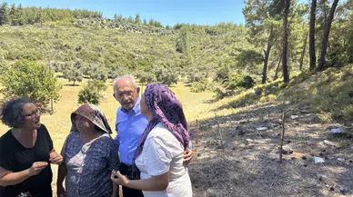 Kılıçdaroğlu, Akbelen'de direnen köylü ile buluştu