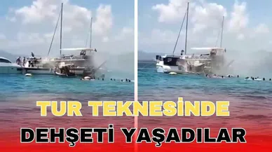 Tur teknesinde dehşeti yaşadılar