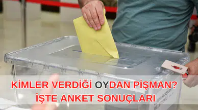 Verdiği oydan pişman olan var mı?