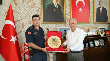 Üsteğmenden veda ziyareti