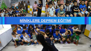 Miniklere deprem eğitimi