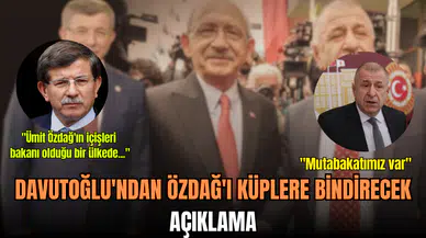 Davutoğlu'ndan Ümit Özdağ'ı küplere bindirecek açıklama