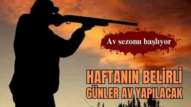 Av sezonu başlıyor