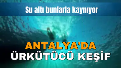 ANTALYA'DA ÜRKÜTÜCÜ SUALTI KEŞFİ