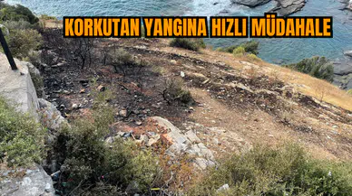 Korkutan yangına hızlı müdahale