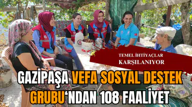 Gazipaşa  Vefa Sosyal Destek Grubu 108 faaliyet