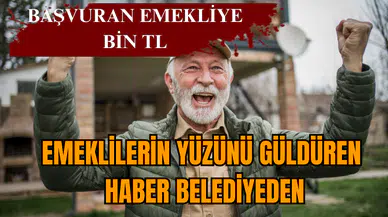 Emeklilerin yüzünü güldüren haber belediyeden