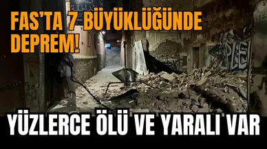 7 Büyüklüğündeki deprem Marakeş'i salladı