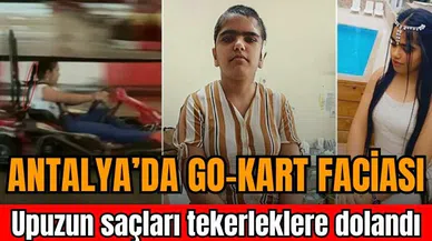 GO- KART ARACINA SAÇLARINI KAPTIRDI