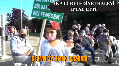 AKP'li belediye o ihaleyi iptal etti