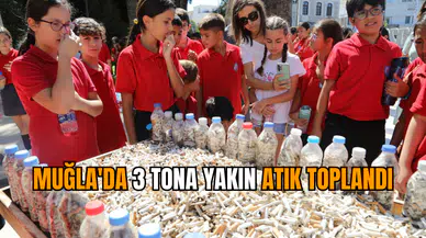 Muğla'da 3 tona yakın atık toplandı
