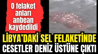 Libya'da çürümüş ces*tler deniz üstünde sürüklendi