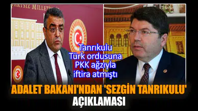 Adalet Bakanı'ndan 'Sezgin Tanrıkulu' açıklaması