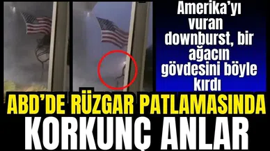 ABD'de rüzgar patlamasında korkunç anlar