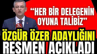 Özgür Özel CHP Genel Başkanlığı için adaylığını ilan etti