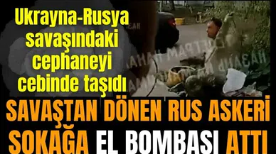 Savaştan dönen asker sokak ortasında el bombası attı