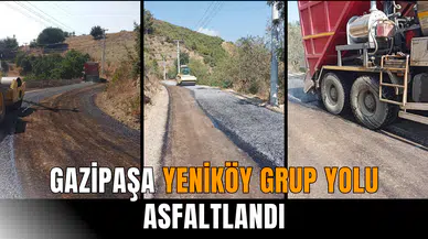 Gazipaşa Yeniköy grup yolu asfaltlandı