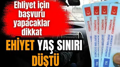 Ehliyet yaş sınırı düştü: Resmi Gazete'de Yayımlandı