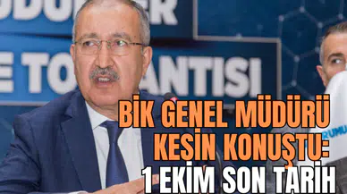 BİK Genel Müdürü Cavit Erkılınç: 1 Ekim'de süre dolacak