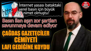 Çağdaş Gazeteciler'den Basın İlan'a internet ilanı yanıtı