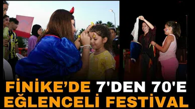 Finike’de 7’den 70’e festival eğlencesi