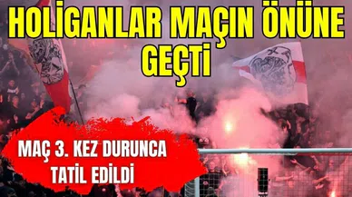 Holiganlar maçın önüne geçti! Ajax-Feyenoord mücadelesi tatil edildi