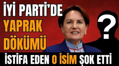 İYİ PARTİ'DE YAPRAK DÖKÜMÜ BAŞLADI