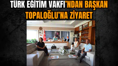 Türk Eğitim Vakfı’ndan Başkan Topaloğlu’na ziyaret