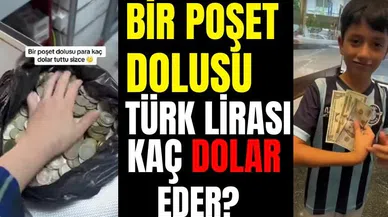 Bir poşet dolusu Türk Lirası kaç Dolar eder?