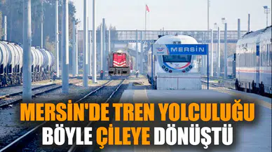 Mersin'de tren yolculuğu böyle çileye dönüştü