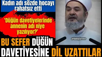 Kadının adı rahatsız etti! Sözde hocadan düğün davetiyesi çıkışı