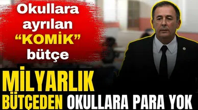Milli Eğitim Bakanlığı'nın bütçesi okullara 'komik' kaynak