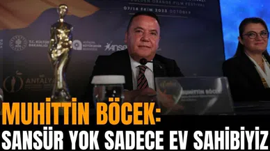 Muhittin Böcek: Sansür yok sadece ev sahibiyiz