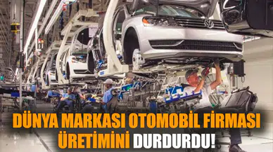 Dünya markası otomobil firması üretimini durdurdu!