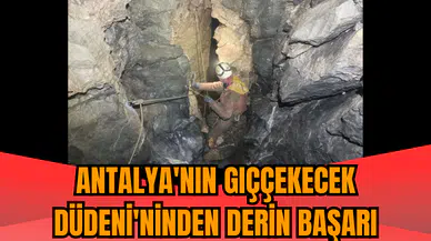 Antalya'nın Gıççekecek Düdeni'ninden derin başarı