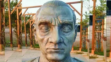 Çanakkale'de Atatürk'e benzemeyen Atatürk heykeli dikildi