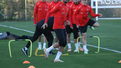 A Milli Futbol Takımı Letonya antrenmanında