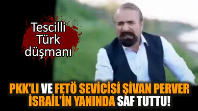 P*K F*TÖ sevicisi Şivan Perver İsrail'in yanında saf tuttu