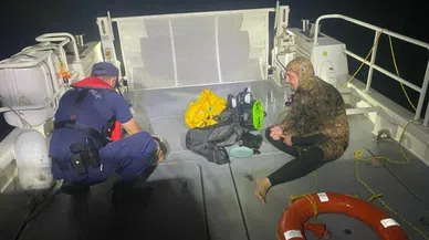 Antalya'da denizde ilginç kaçış