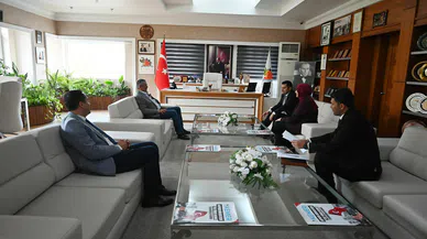 Antalya Milli Eğitim Müdürü'nden Kemer Başkanı'na ziyaret