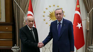 Erdoğan ve Bahçeli Beştepe'de görüştü