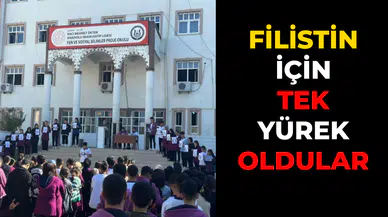Silopi imam hatip lisesi öğrencileri Filistin için ses verdi!