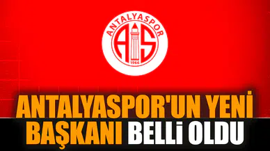 Antalyaspor'un yeni başkanı belli oldu