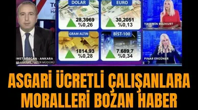 Asgari ücretli çalışanlara moralleri bozan haber