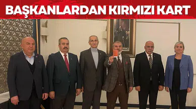 BAŞKANLARDAN KIRMIZI KART