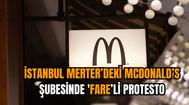 İstanbul Merter’deki McDonald’s Şubesinde 'Fare’li Protesto
